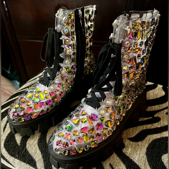 AZALEA WANG Noel Combat Boot, Size 8, NWOT - Picture 5 of 12